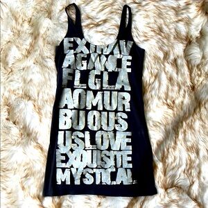 🖤ADORABLE Express brand Black Graphic Dress